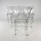 Set of 6 La Marie Chairs by Starck for Kartell, 1990s