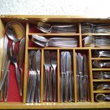 Stainless steel housewife brand Comargent wooden box