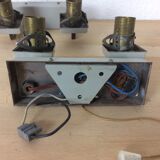 Pair of vintage grey metal wall light