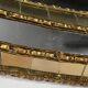 Hollywood Regency Style Oval Brass Bezel Mirror – 1970