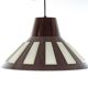 Vintage 1970s Space Age UFO Pendant Lamp | Brown White