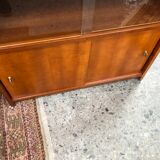 Scandinavian style glass library from the 60s