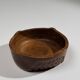 Large carved wooden bowl – French folk art, 1960s