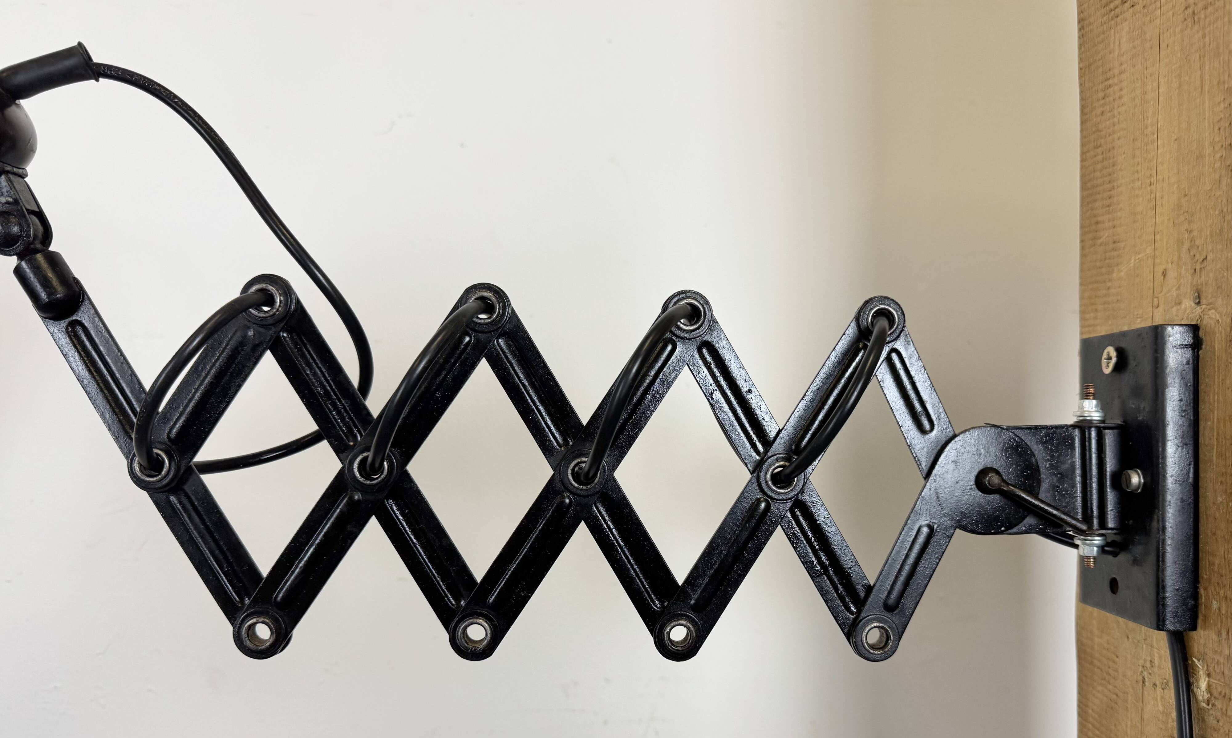 Industrial Midcentury Scissor Wall Lamp, 1950s
