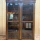 Display cabinet with two doors – Louis XVI period – Pine, marquetry and