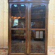 Display cabinet with two doors – Louis XVI period – Pine, marquetry and