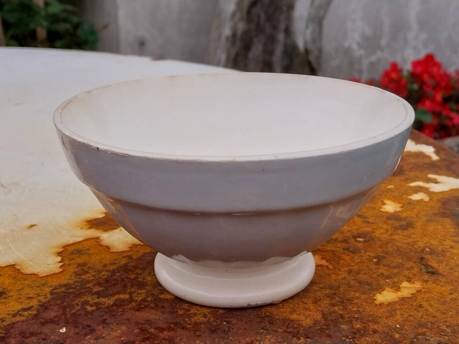Blue earthenware bowl