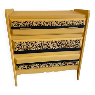 Yellow chest of drawers