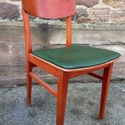 4 Vintage chairs of Restaurant bistro skai simili leather
