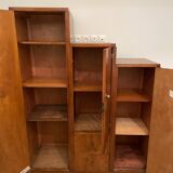 Asymmetrical geometric cabinet under ART DECO staircase slope