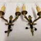 Pair Of Brass Sconces
