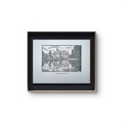 Printed in 1933, the castle of Azay-Le-Rideau, Indre-et-Loire.