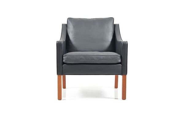 Padded of Borge Mogensen leather chair model 2207