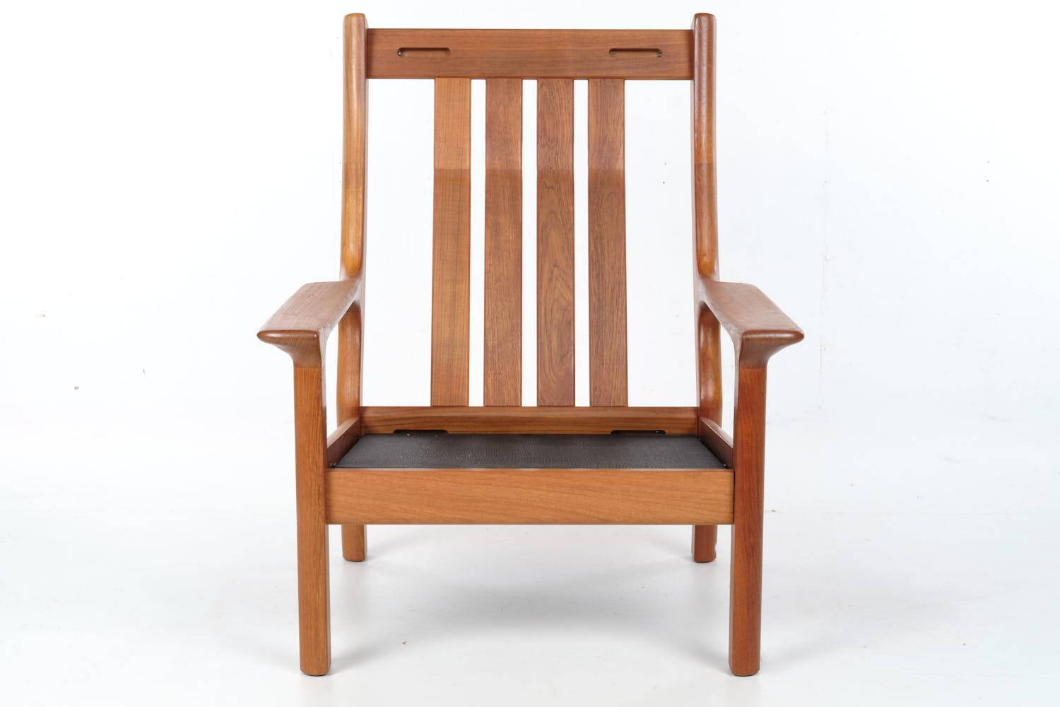 Glostrup teak armchair Denmark, wool, vintage