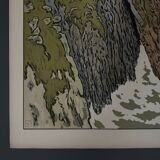 Lithograph by Henri Rivière Aspects of Nature - The Cliff