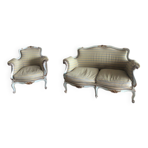 Canapé et fauteuil Louis - rococo