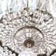 Chandeliers With Large Crystal Drops, Italy, Early 20th Century