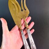 Elegant vermeil and silver-plated fish service - Louis XVI style