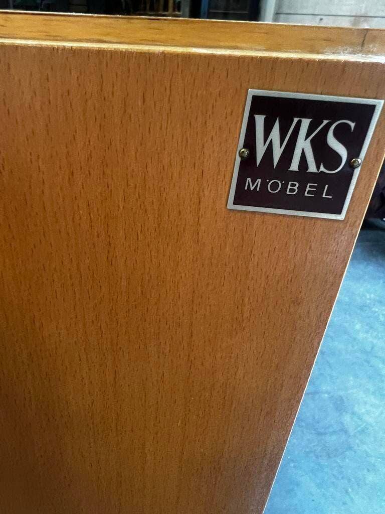 Vintage shallow wooden armoire / WK Môbel armoire