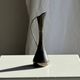 Vintage silver-plated soliflore vase with a dark patina in the shape of a ewer.
