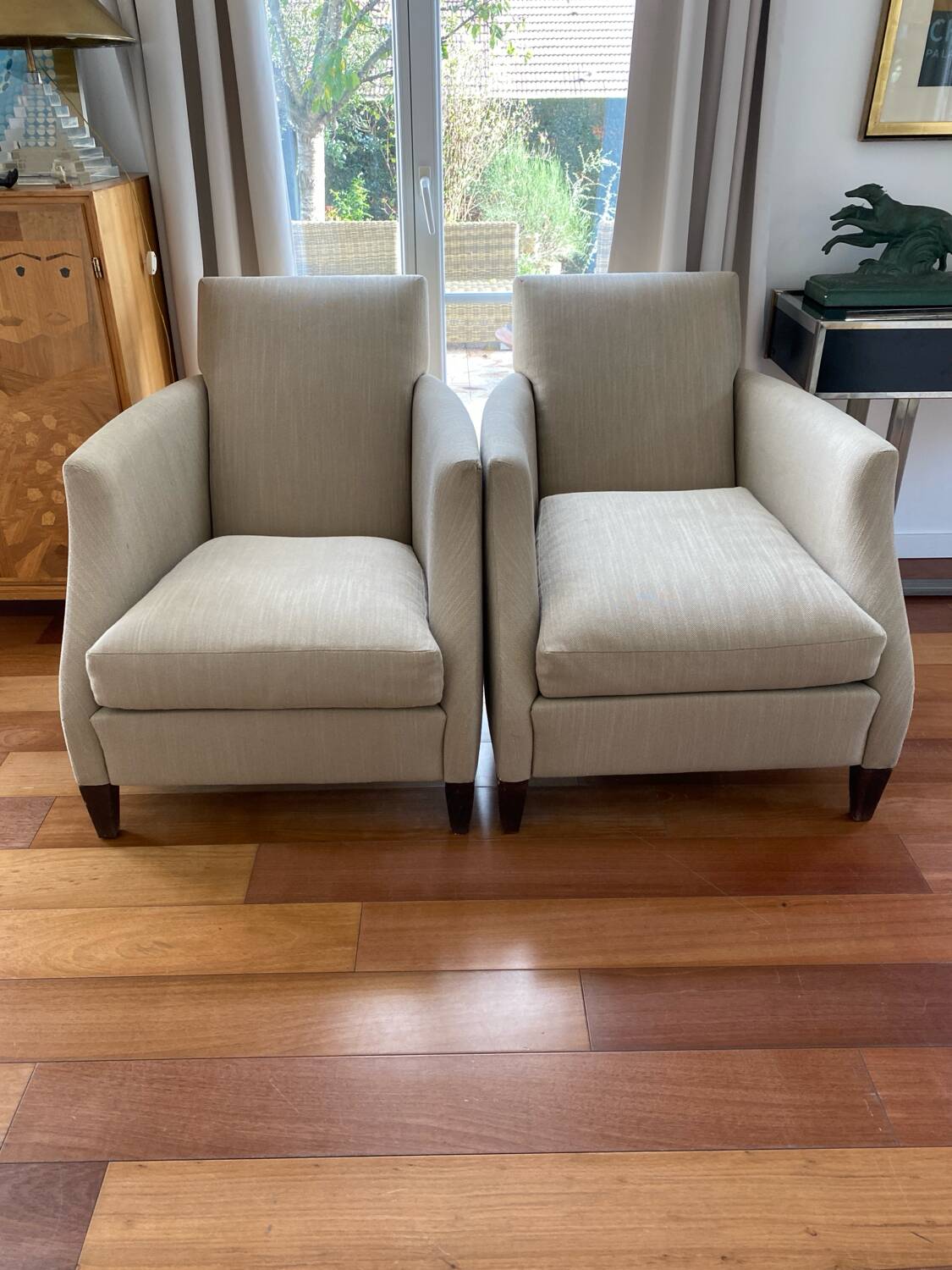 Lot de deux fauteuils Flexform