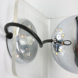 Vintage italian chrome eyeball wall lamp