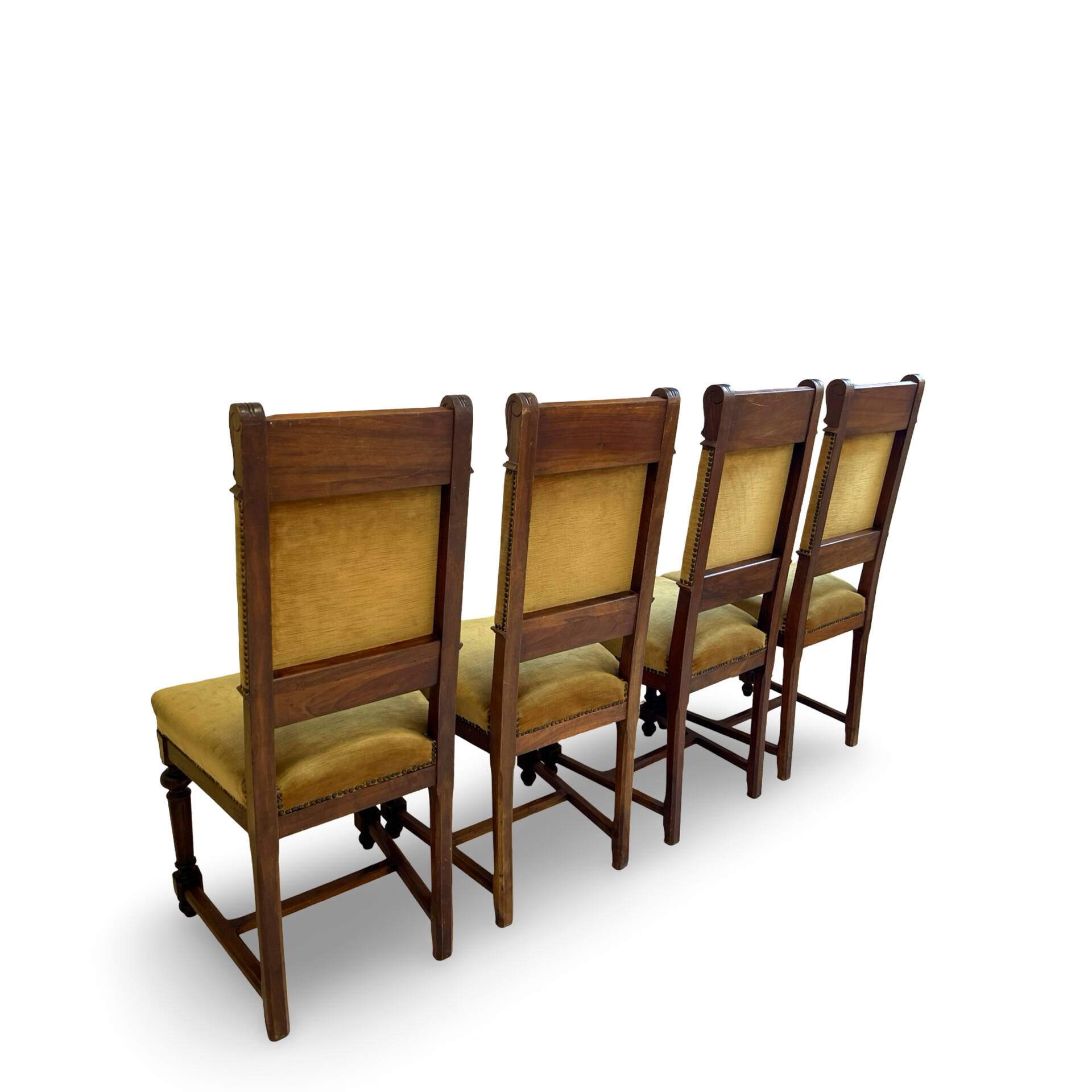 four Victorian dining chairs