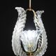 Charming Murano Glass Art Deco Pendant Chandelier by Ercole Barovier, 1940s