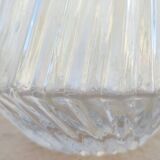 Contemporary embossed crystal vase