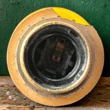 Large vintage ceramic lamp base in yellow – 1960s