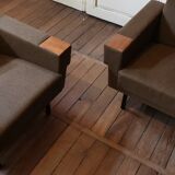 Sofa sofa daybed convertible 60 years 70 khaki