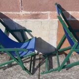 Pair of chaise longue