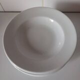White deep plate