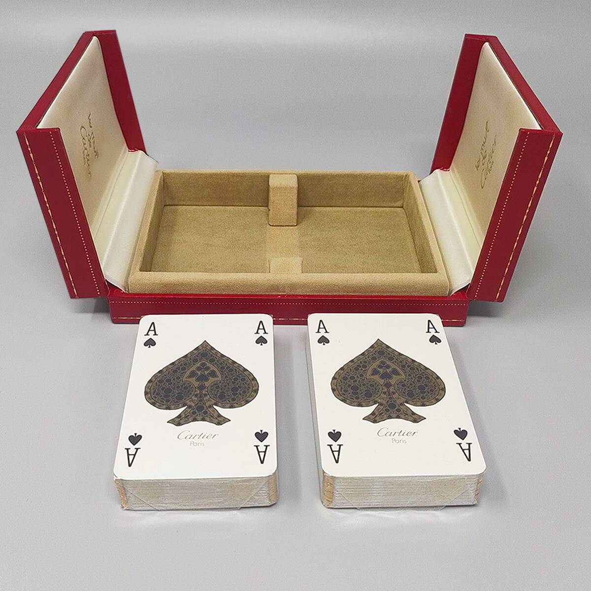 1970s Cartier playing cards box — French luxury vintage collectible