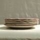 Lot of 6 old flat plates Lunéville model China in earthenware dimension: D-24cm- height -2,5