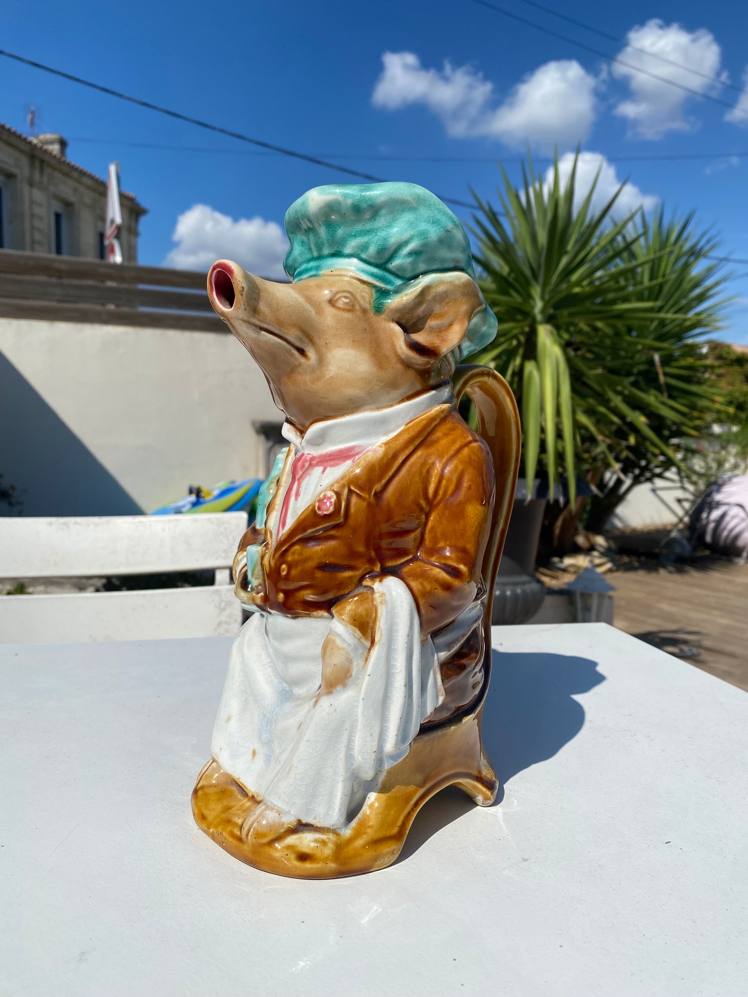 Pig pitcher in slurry