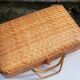 Suitcase vintage wicker