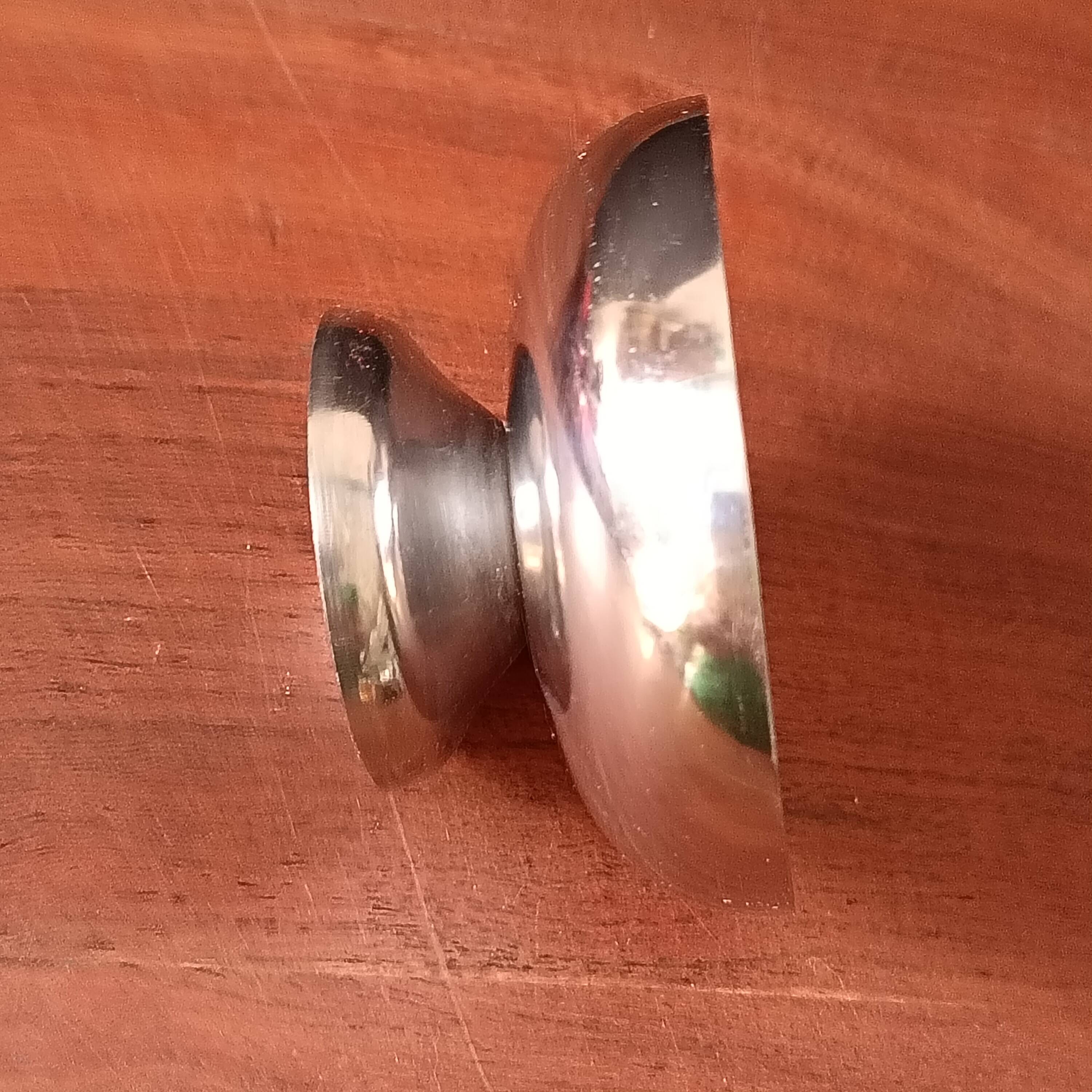 6 coupes à glace et cuillères en acier inoxydable, français, bol inox