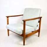 Light Blue GFM-142 Armchair by Edmund Homa, 1970s