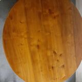 Round wooden table