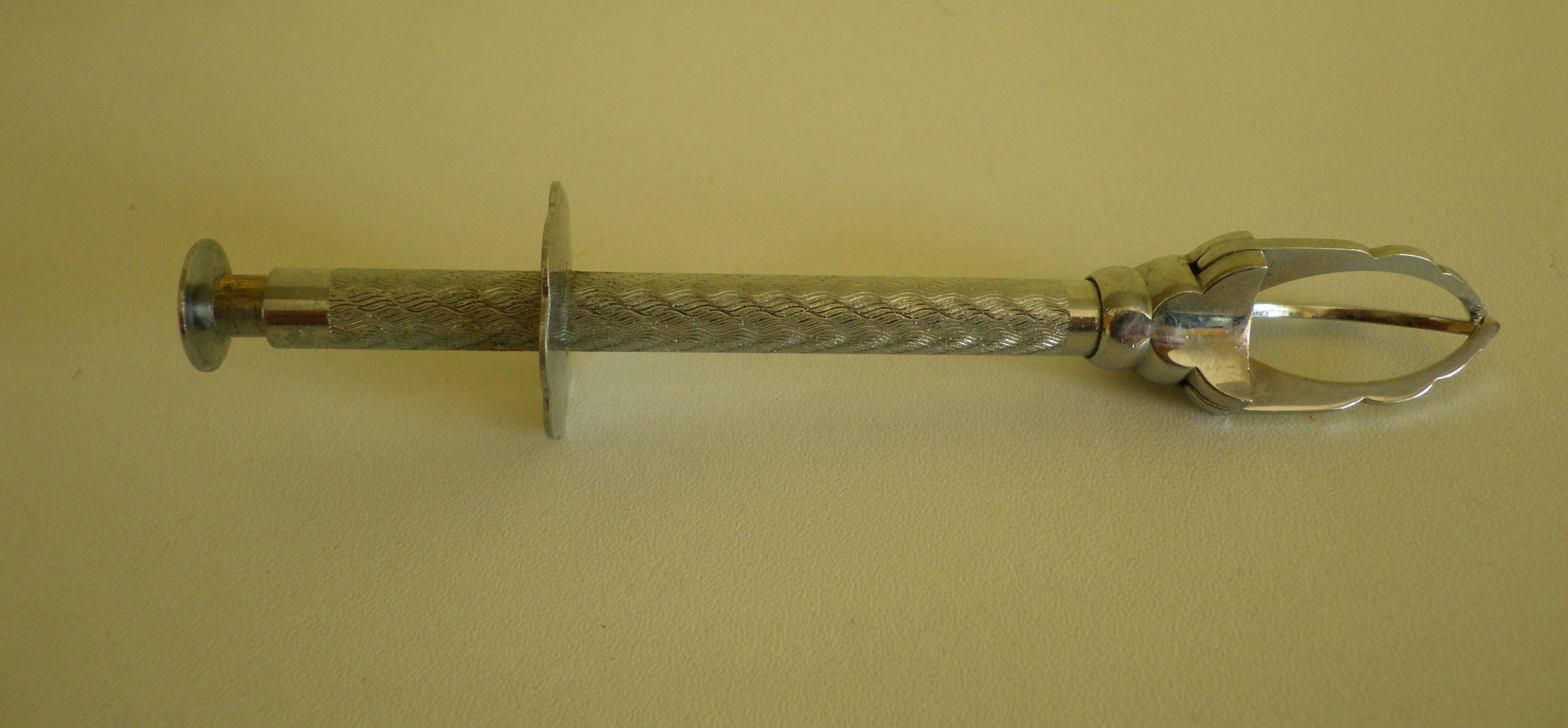 Pince à sucre manche en argent métal pince en métal argenté - Années 60