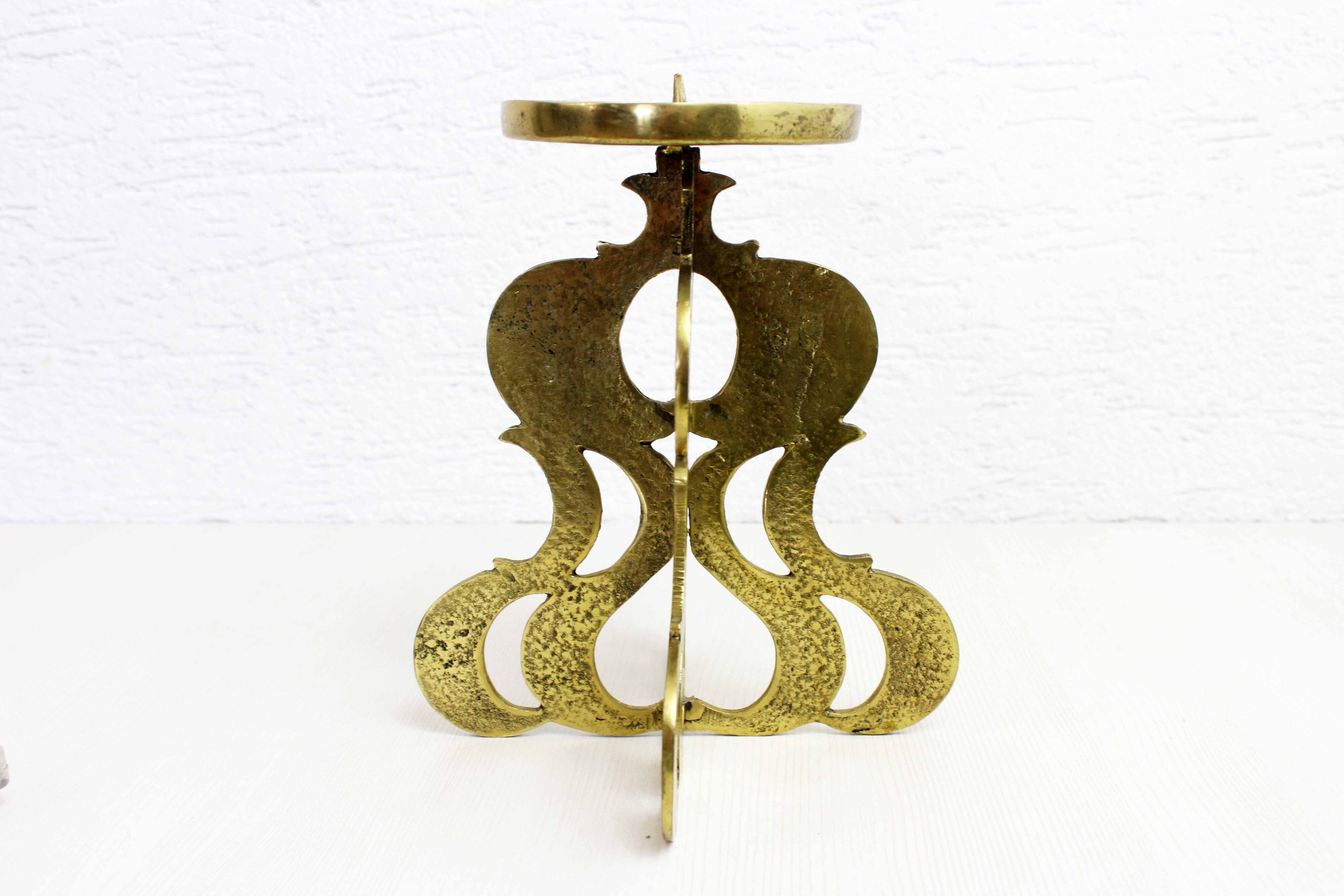 Bronze candlestick by Guiseppe Gallo 1960