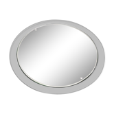Miroir mural rond en verre 1970