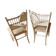 Paire de chaises de salon style Louis XVI
