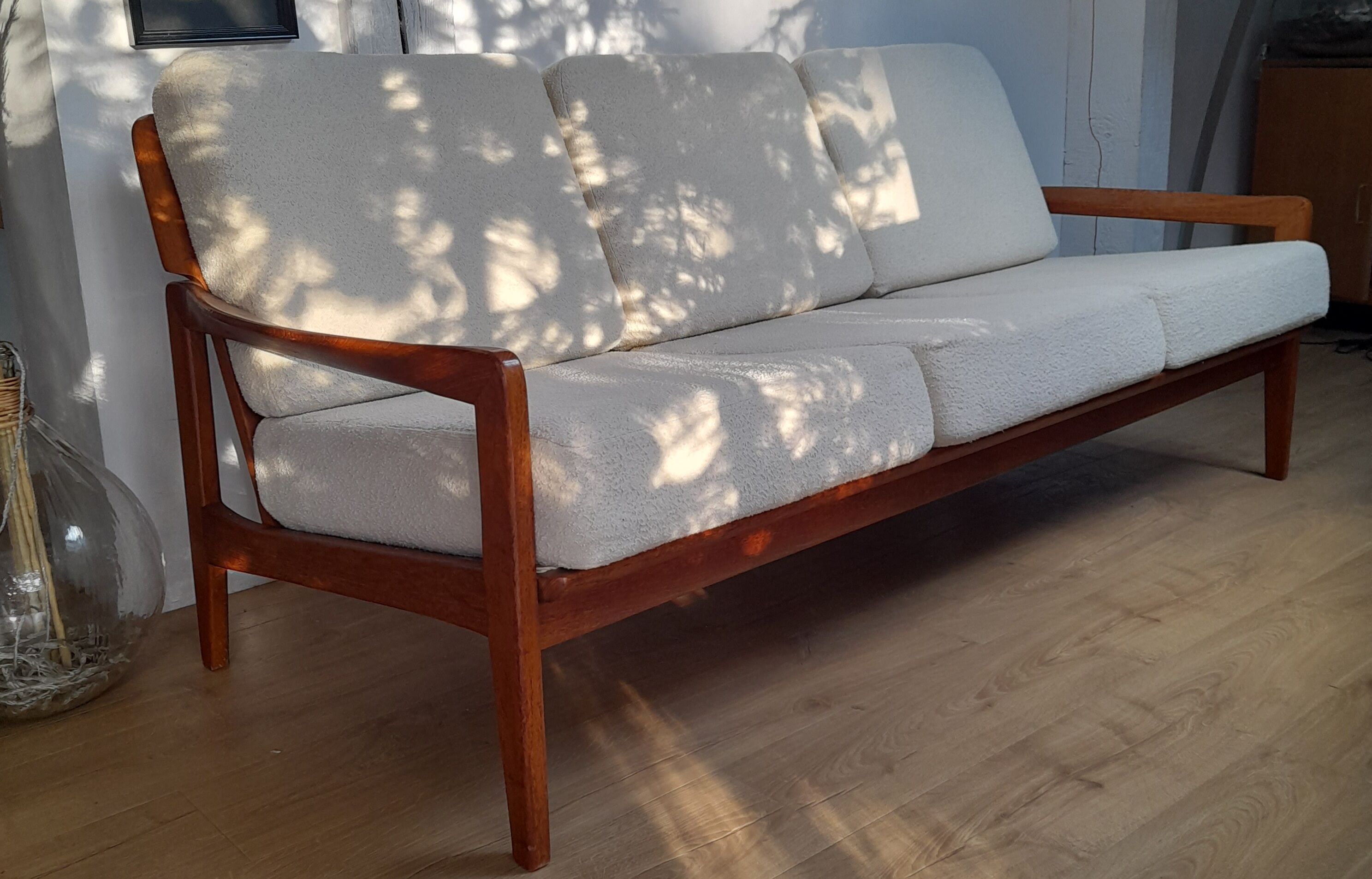 Scandinavian sofa fabric vintage buckle