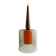 Suspension scandinave en verre et teck, années 1960