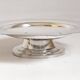 Compotier octagonal shape silver metal 1930s Diameter 33.5 cm