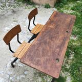 Two-seater school desk