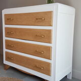 Commode vintage pieds compas