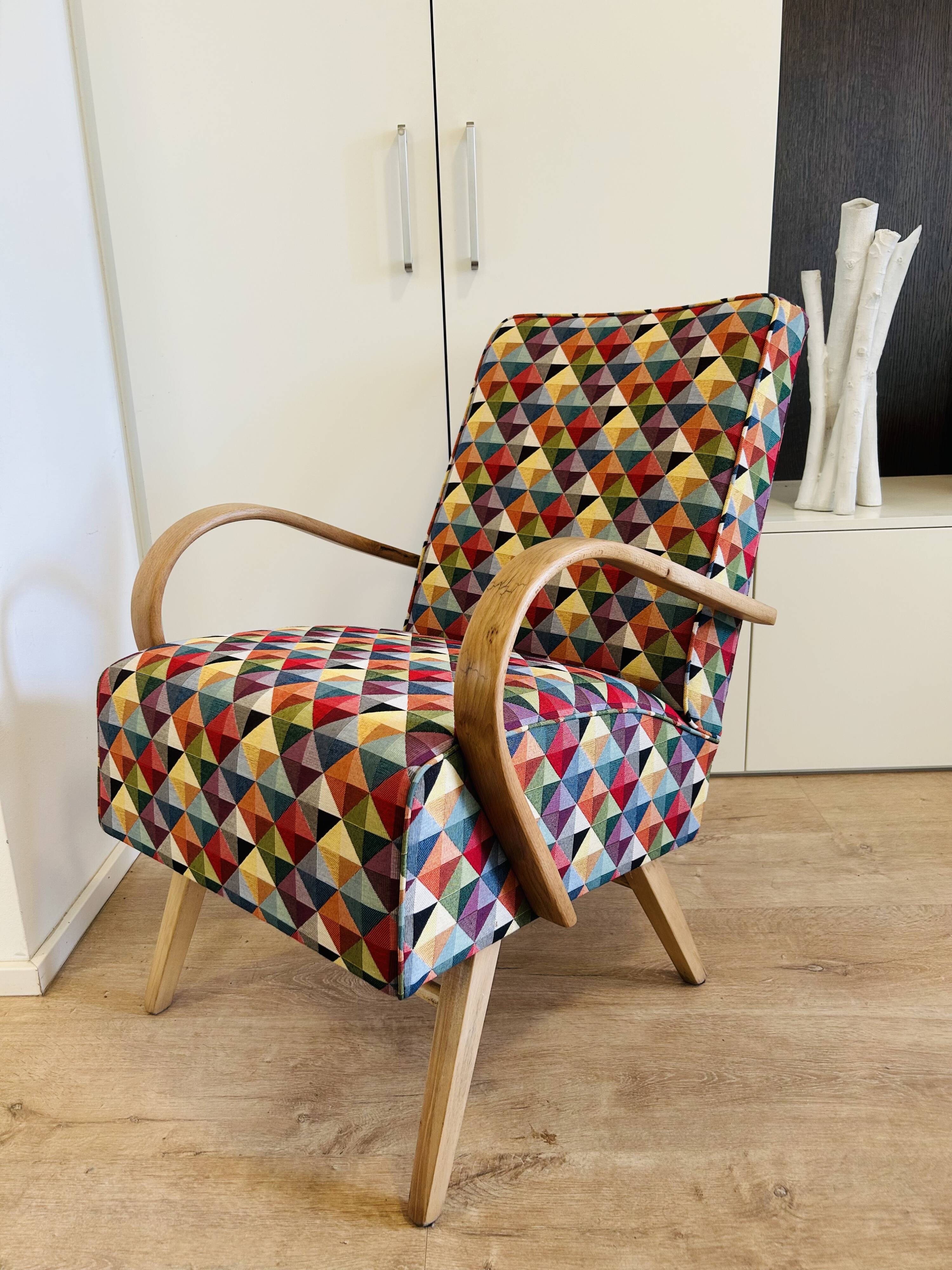 Lounge Arm Chai by Jaroslav Šmidek for Ton, Czechoslovakia 1960’s